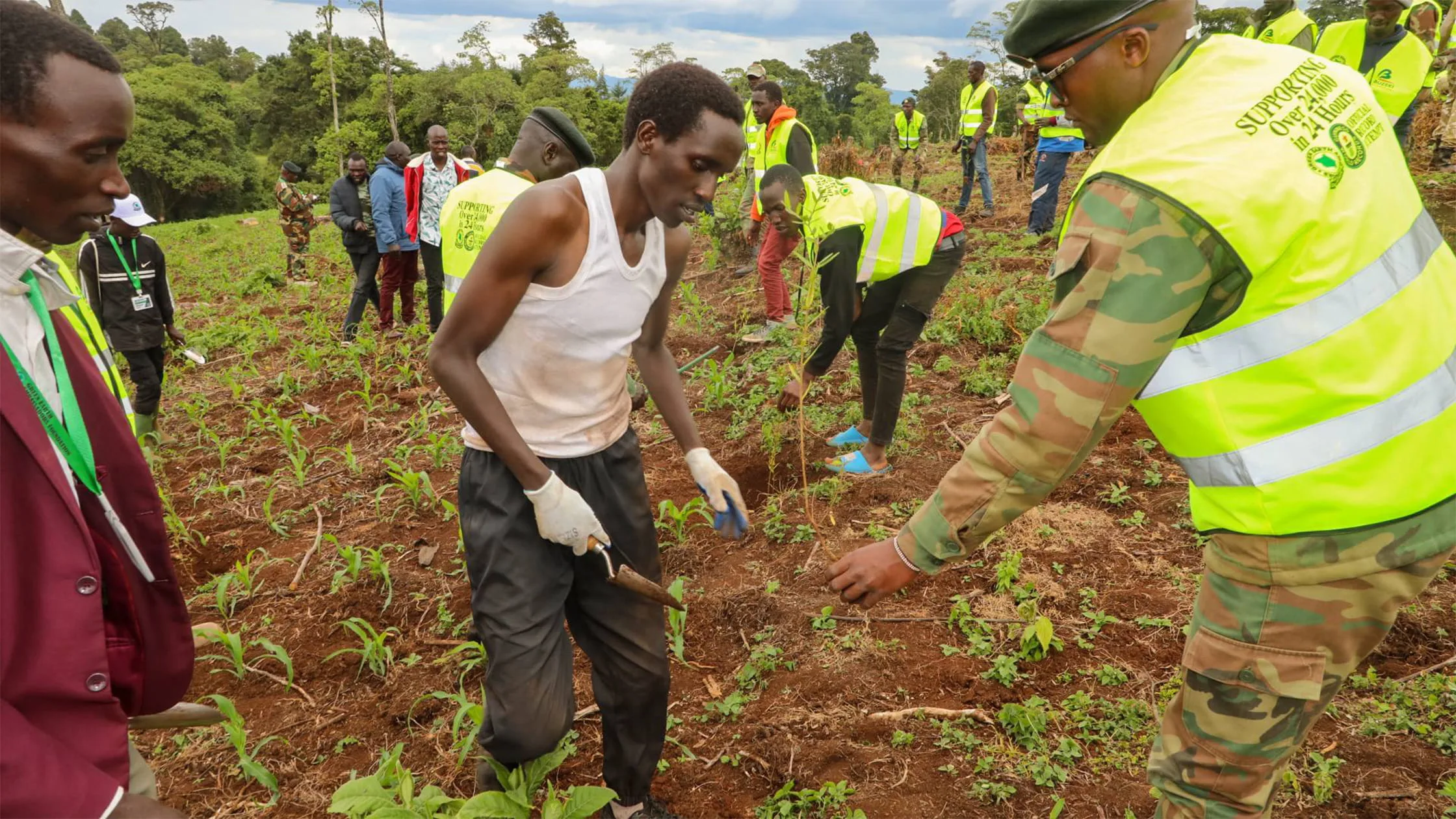 Hillary Kibiwott Sets Record by Planting 23,326 Trees in 24 Hours at Kessup Forest